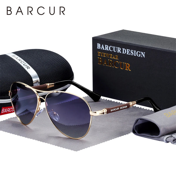 BARCUR Design Titanium Alloy Sunglasses