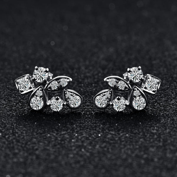 ATTAGEMS Earrings Passed Diamond Test Moissanite