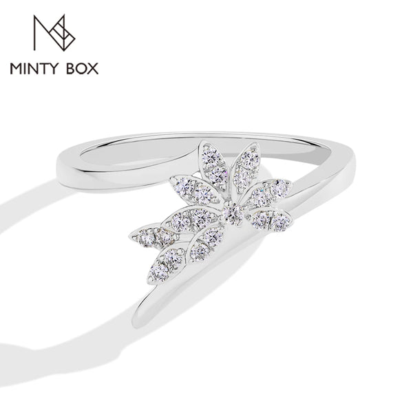 MINTYBOX Moissanite Ring Diamond Engagement