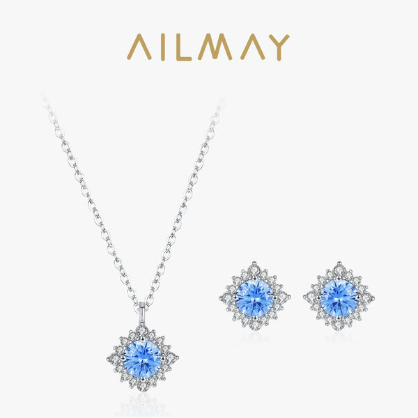 Ailmay Sea Blue Zircon Set