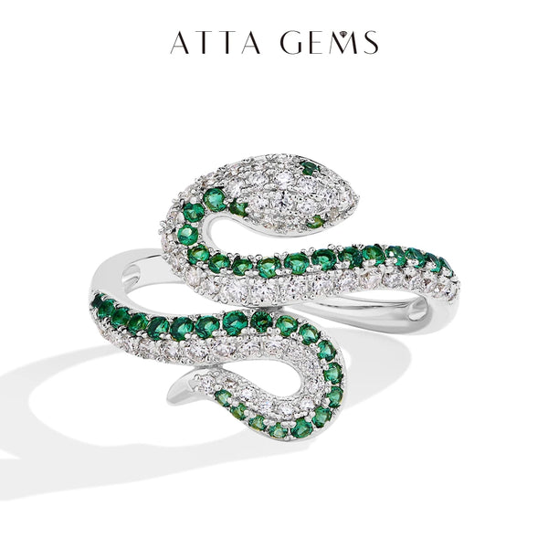 ATTAGEMS Snake Shaped Ring