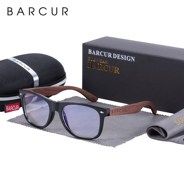 BARCUR Black Walnut Wood Sunglasses