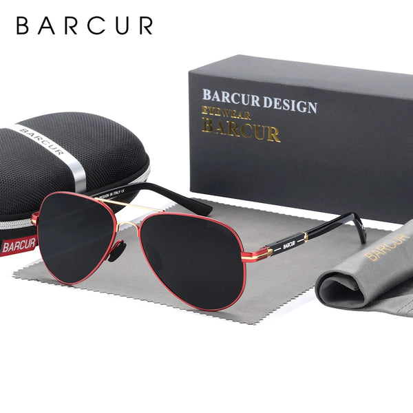 BARCUR Classic Pilot Sunglasses