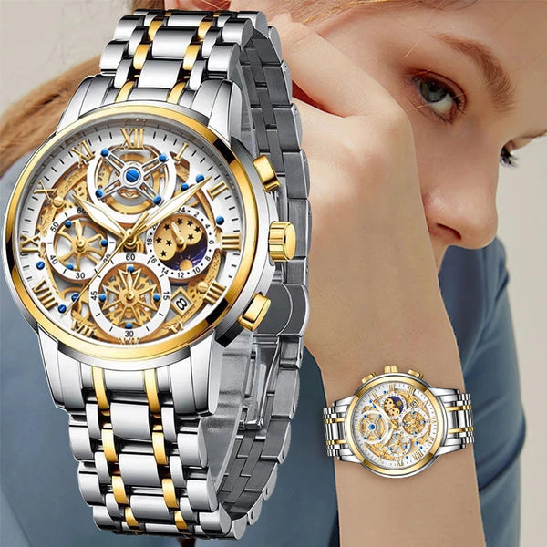 LIGE Gold Women Watches Fashion