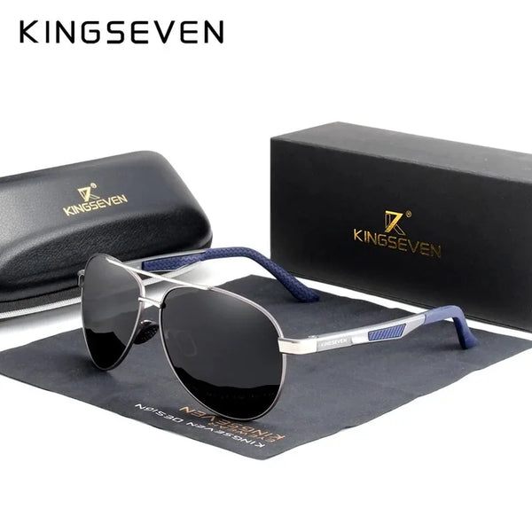 KINGSEVEN Brand Vintage Round Sunglasses