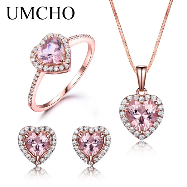 Umcho Heart Jewelry Set Rose Gold Sets