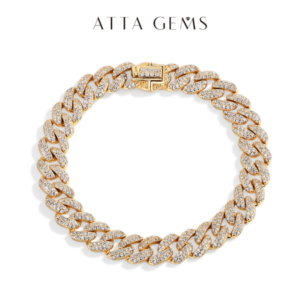 ATTAGEMS Cuba Chain Women 18K Gold Plated