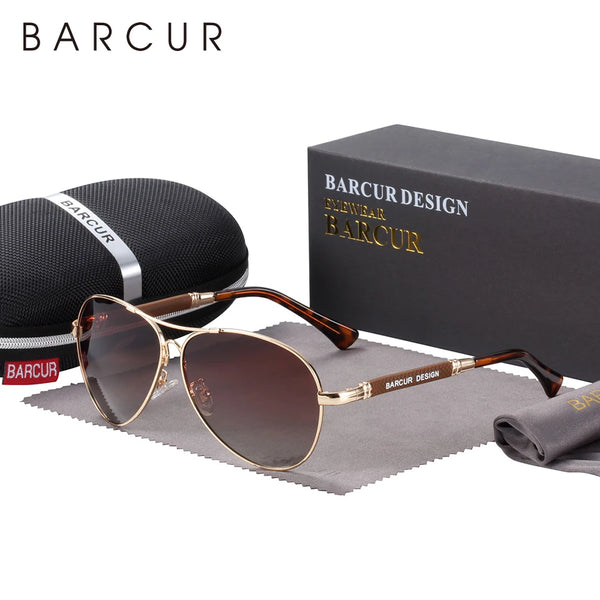 BARCUR Design Memory Alloy Sun Glasses