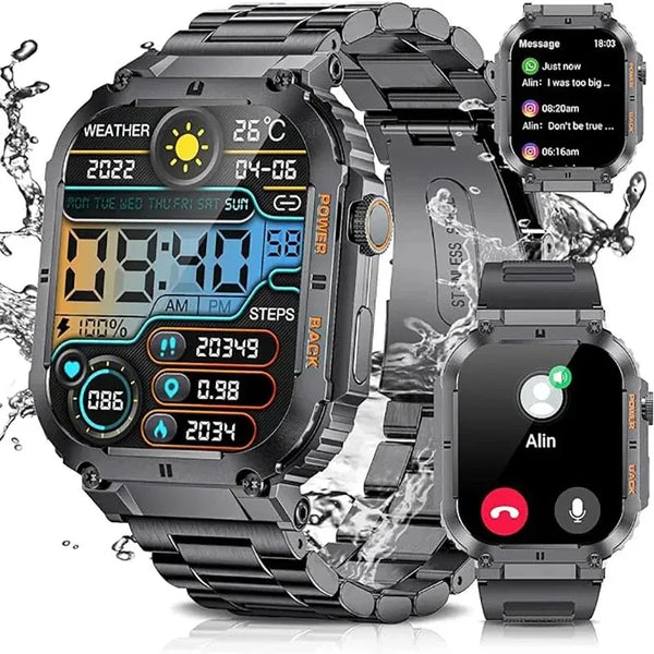 LIGE  Smartwatch Reloj Hombre