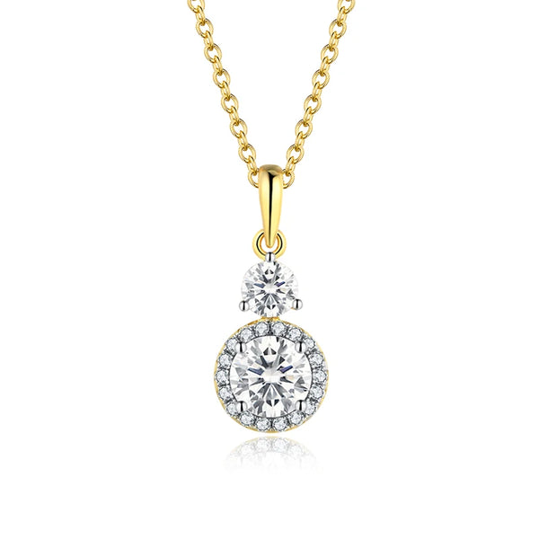 ATTAGEMS Diamond Gemstone Necklaces