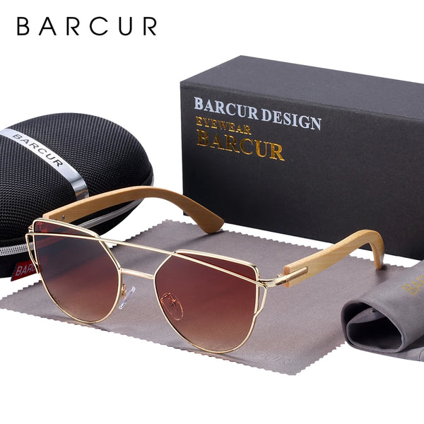 BARCUR Polarized Wood  Sunglasses