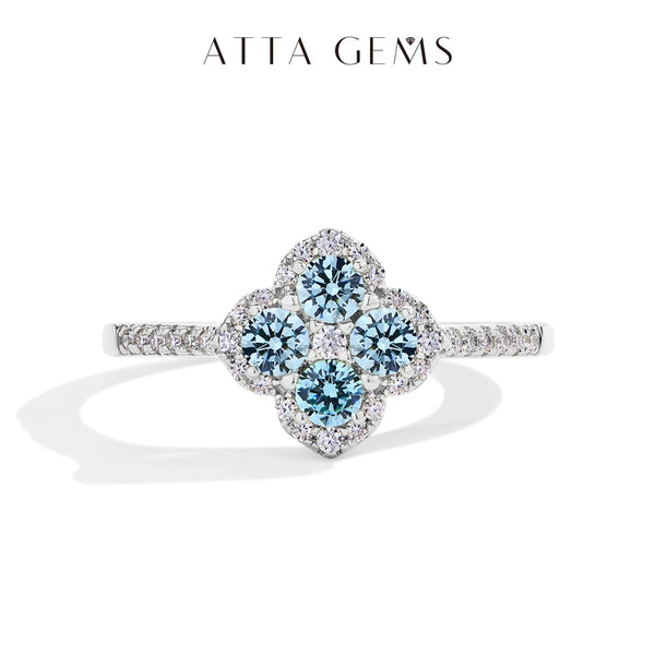 ATTAGEMS Classic Moissanite Ring