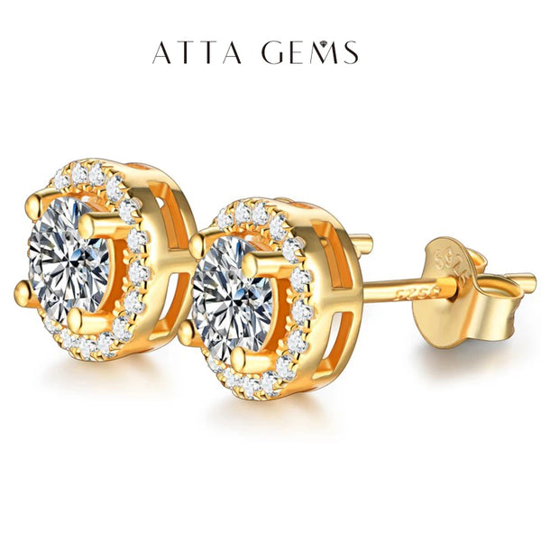 ATTAGEMS Earrings 18K Gold Plated 100%